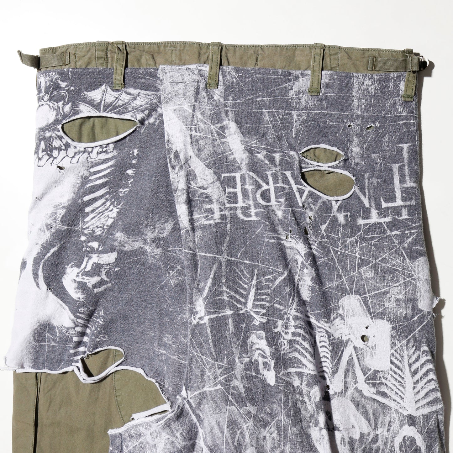 *one-off broken layered trousers