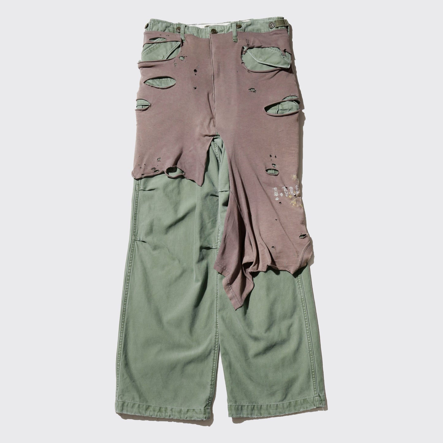 *one-off broken layer trousers