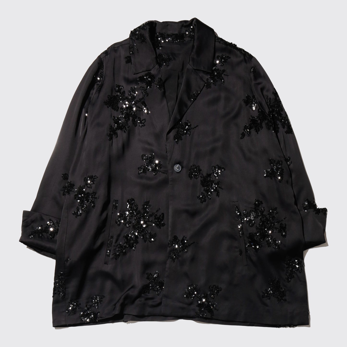vintage bijou silk drape jacket