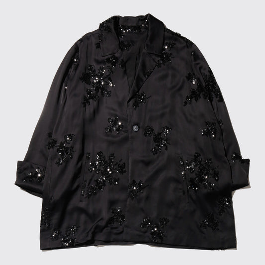 vintage bijou silk drape jacket