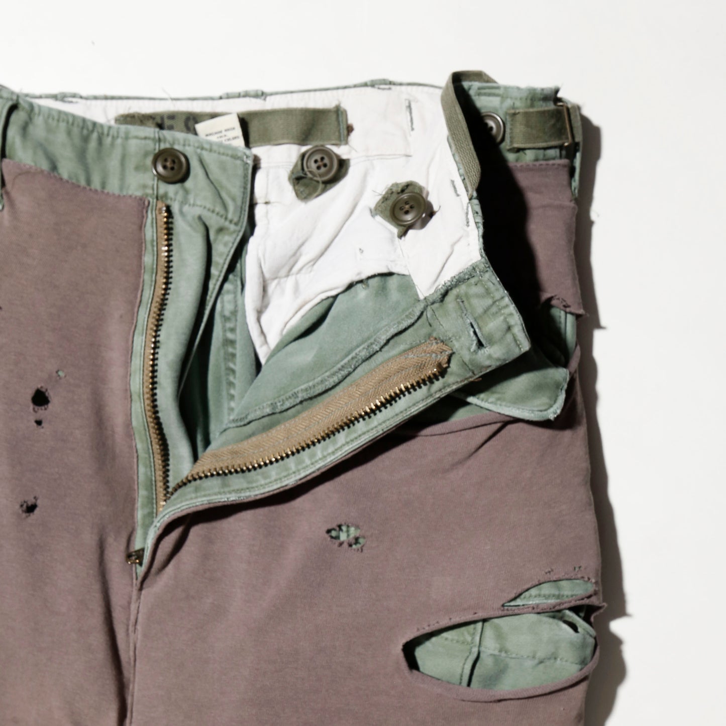 *one-off broken layer trousers