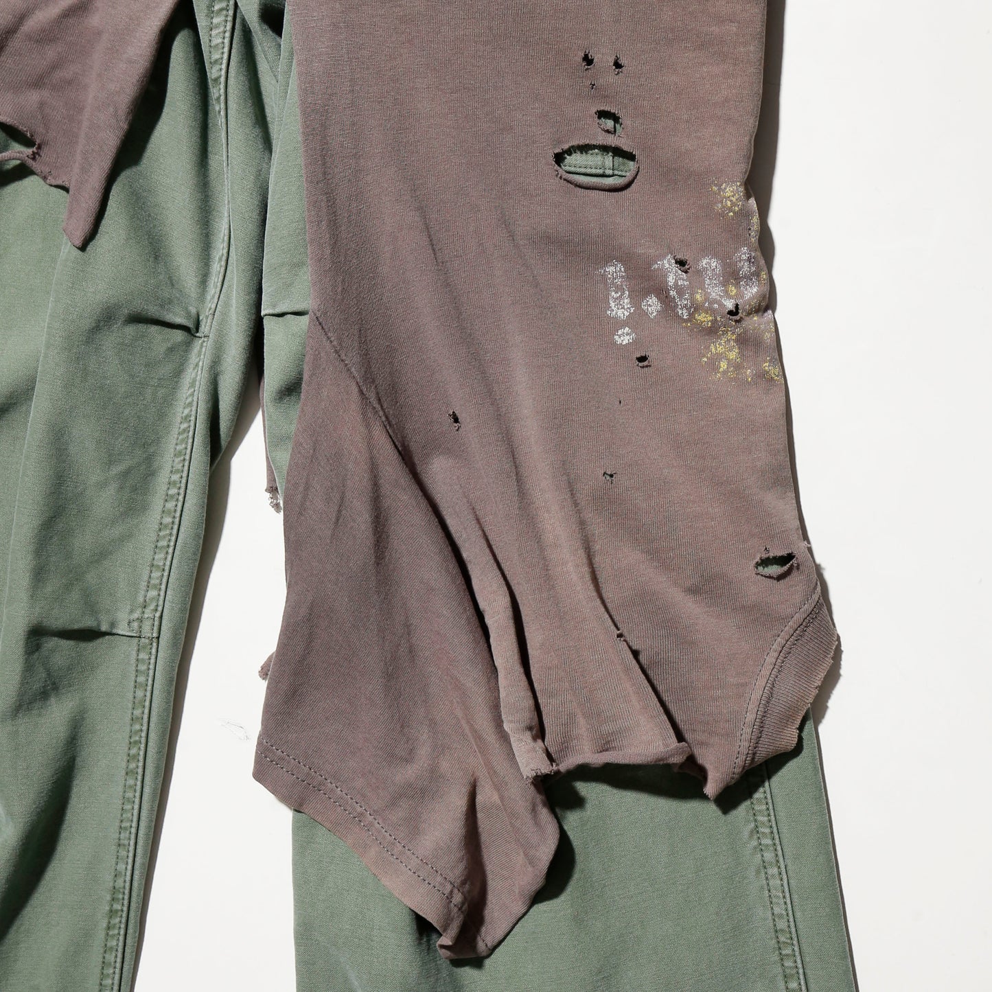 *one-off broken layer trousers