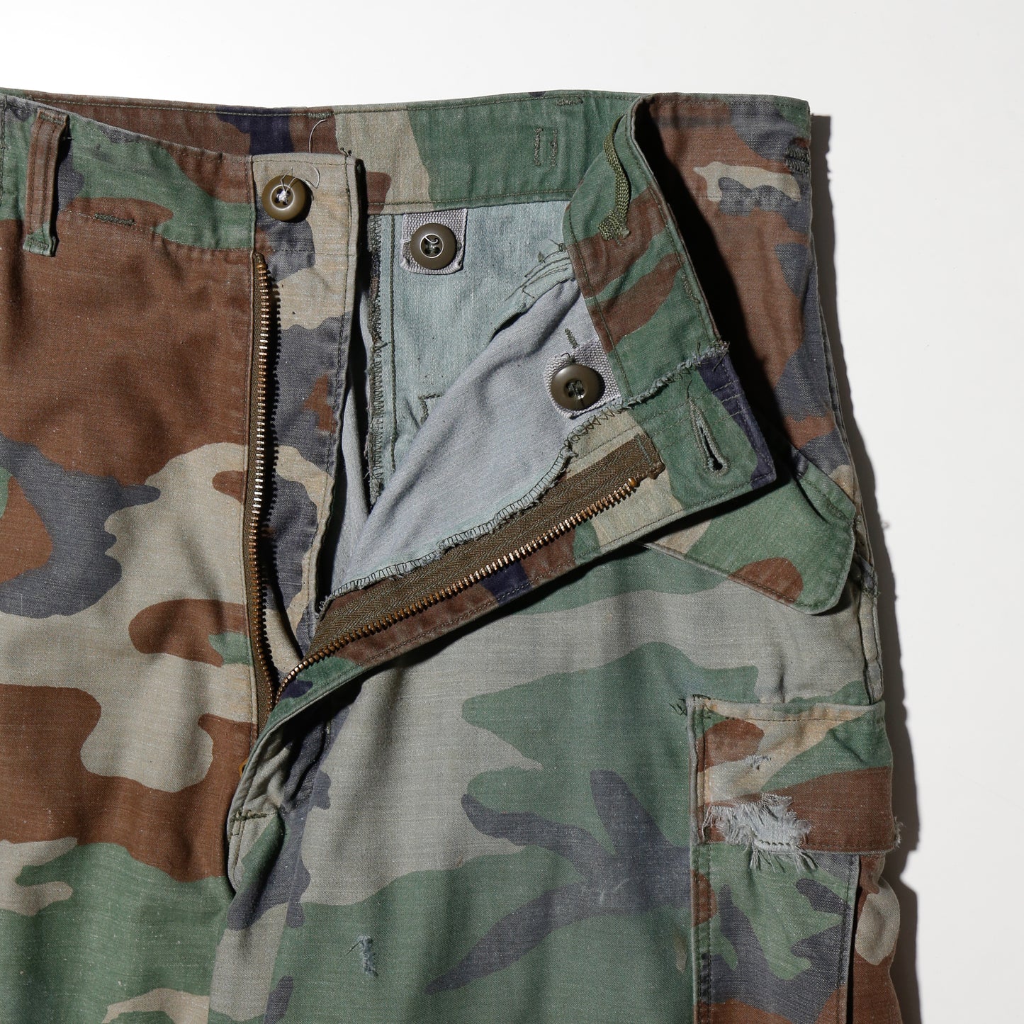 vintage us army m-65 crash/repaired field trousers