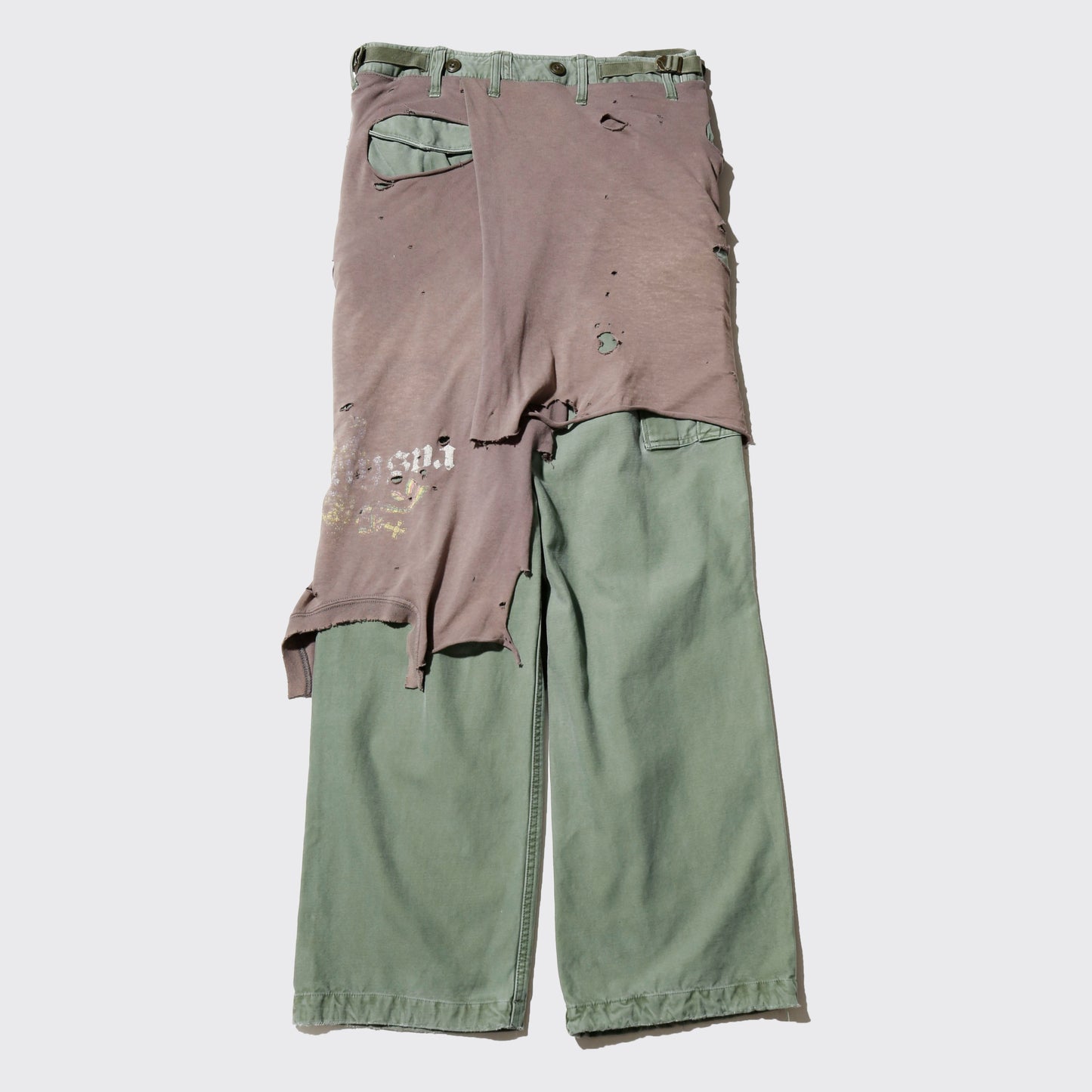 *one-off broken layer trousers