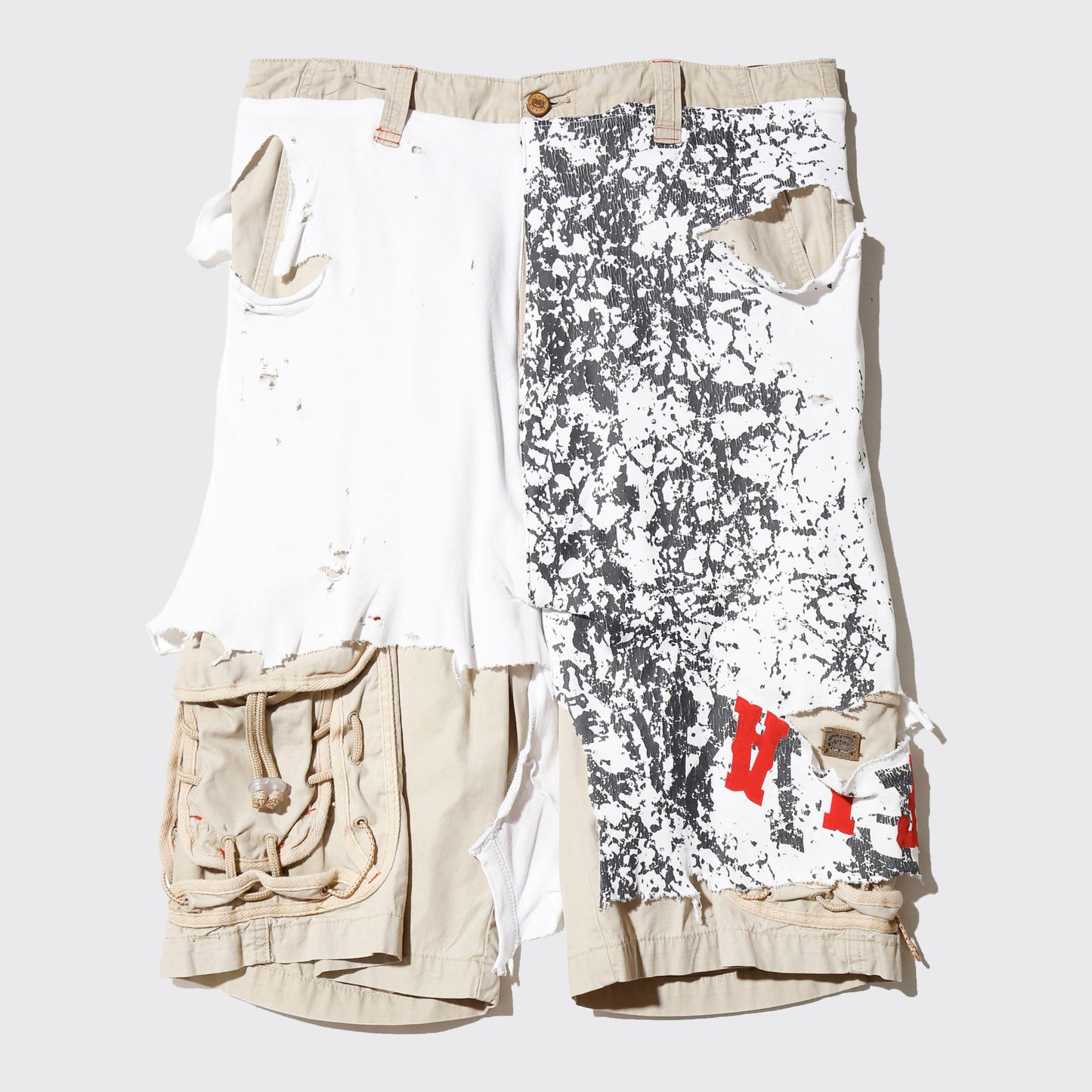 *one-off broken layered trousers