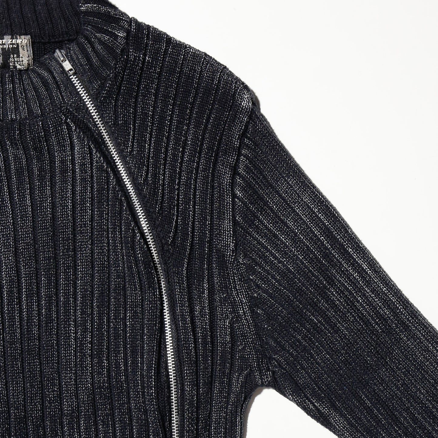 vintage slanting acid rib sweater