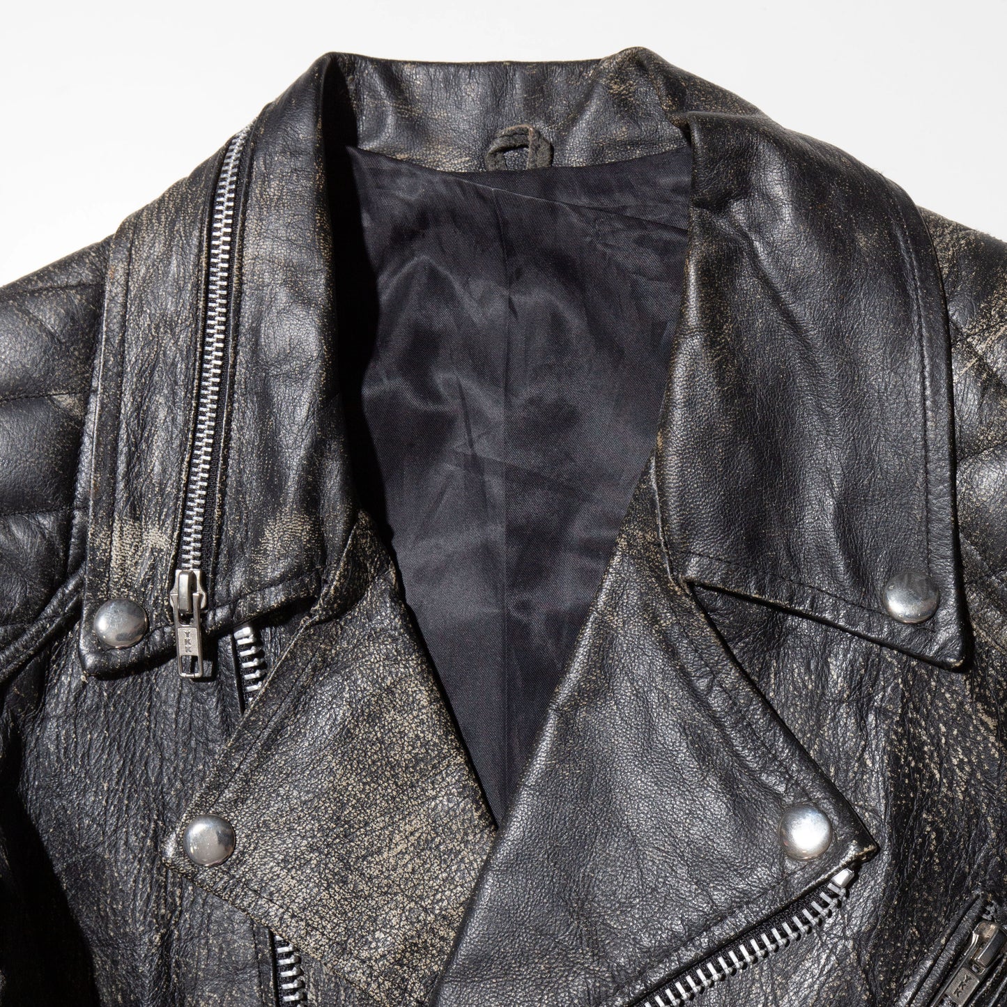 vintage vinti andrews riders leather jacket , detachable sleeve