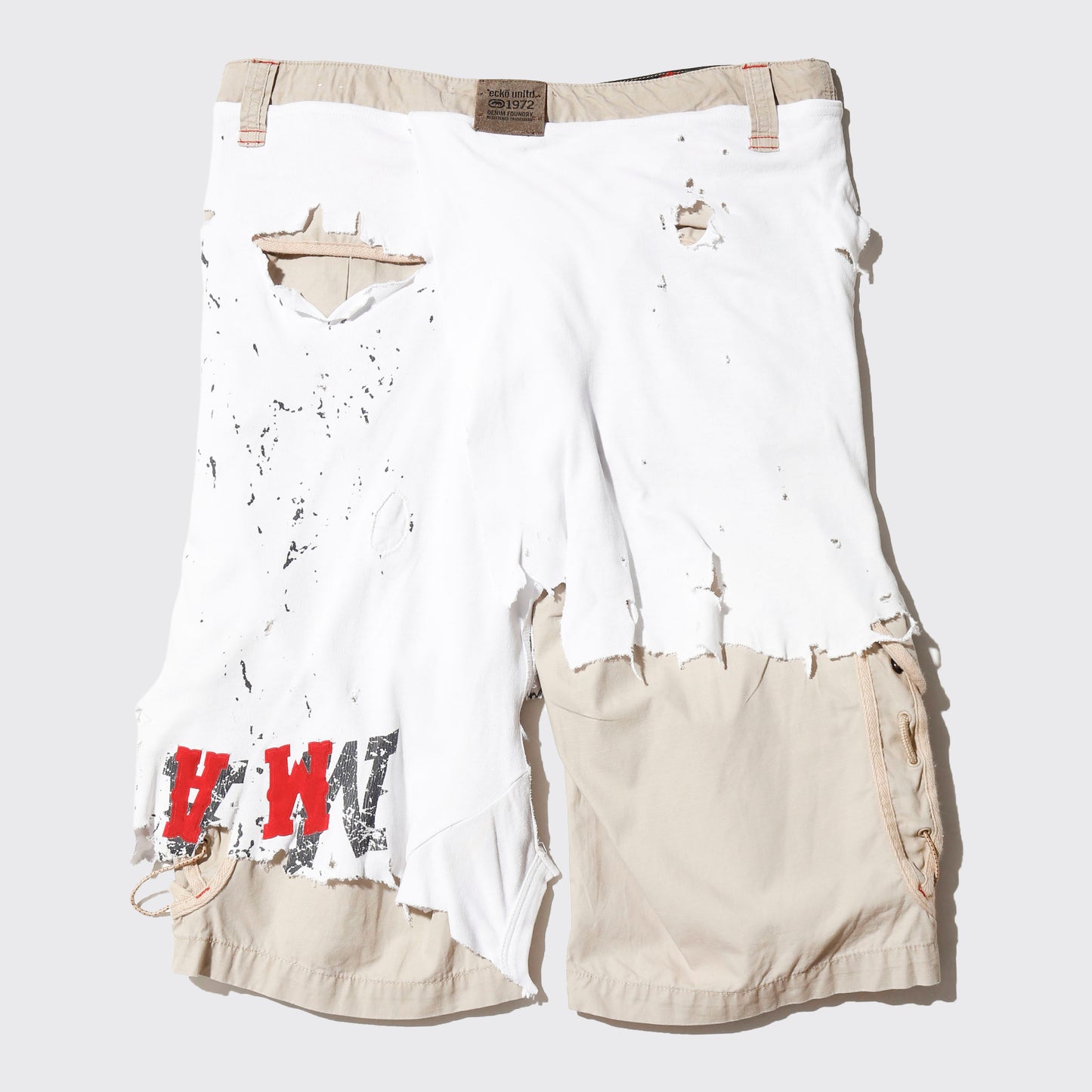 *one-off broken layered trousers