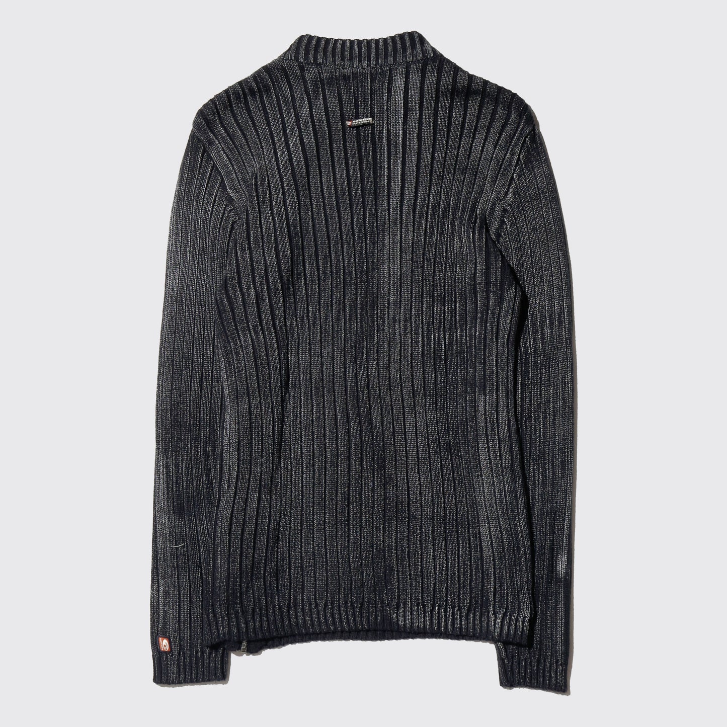 vintage slanting acid rib sweater