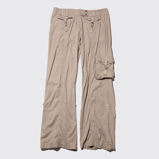 vintage row rise cargo trousers