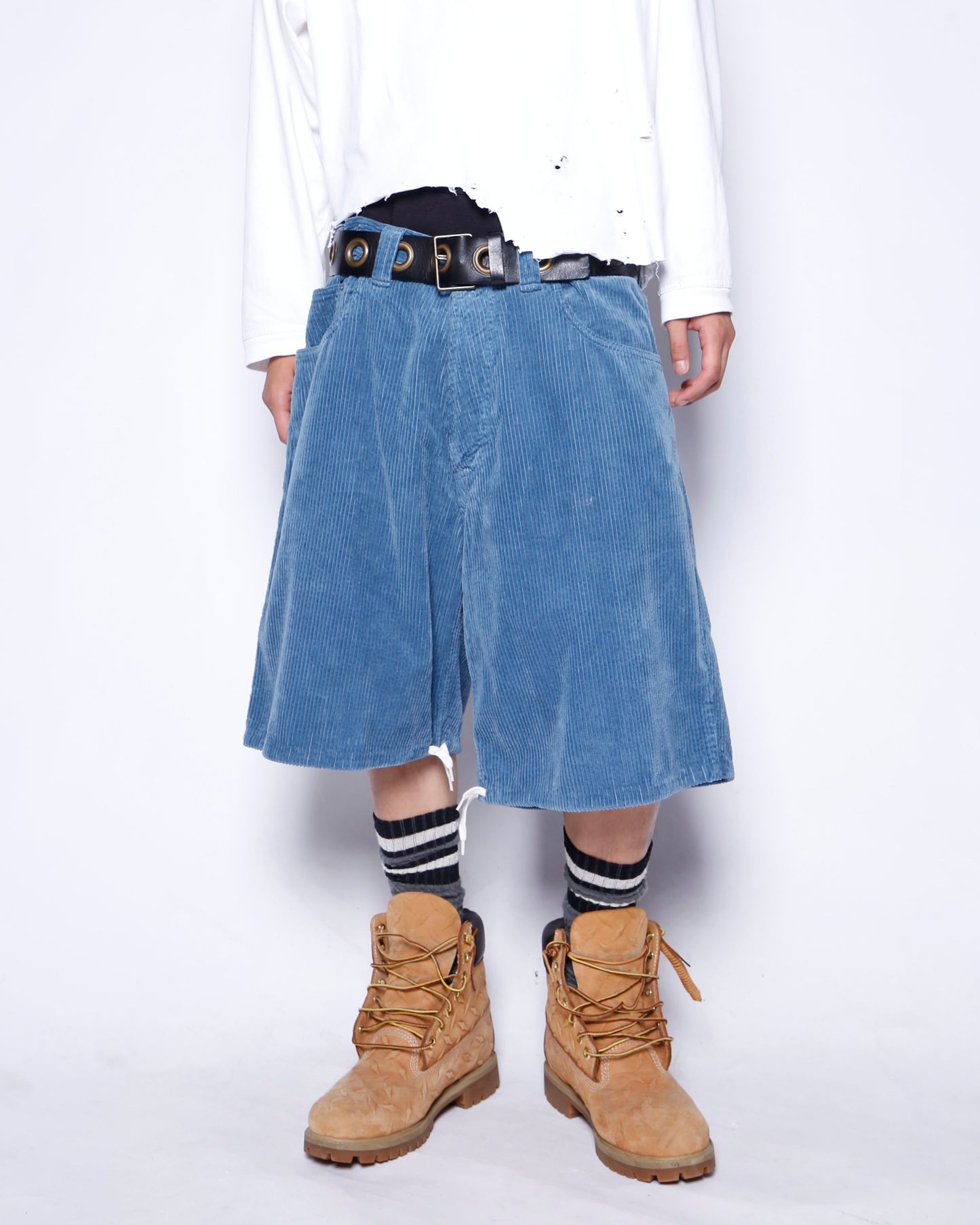 vintage corduroy wide bermuda shorts