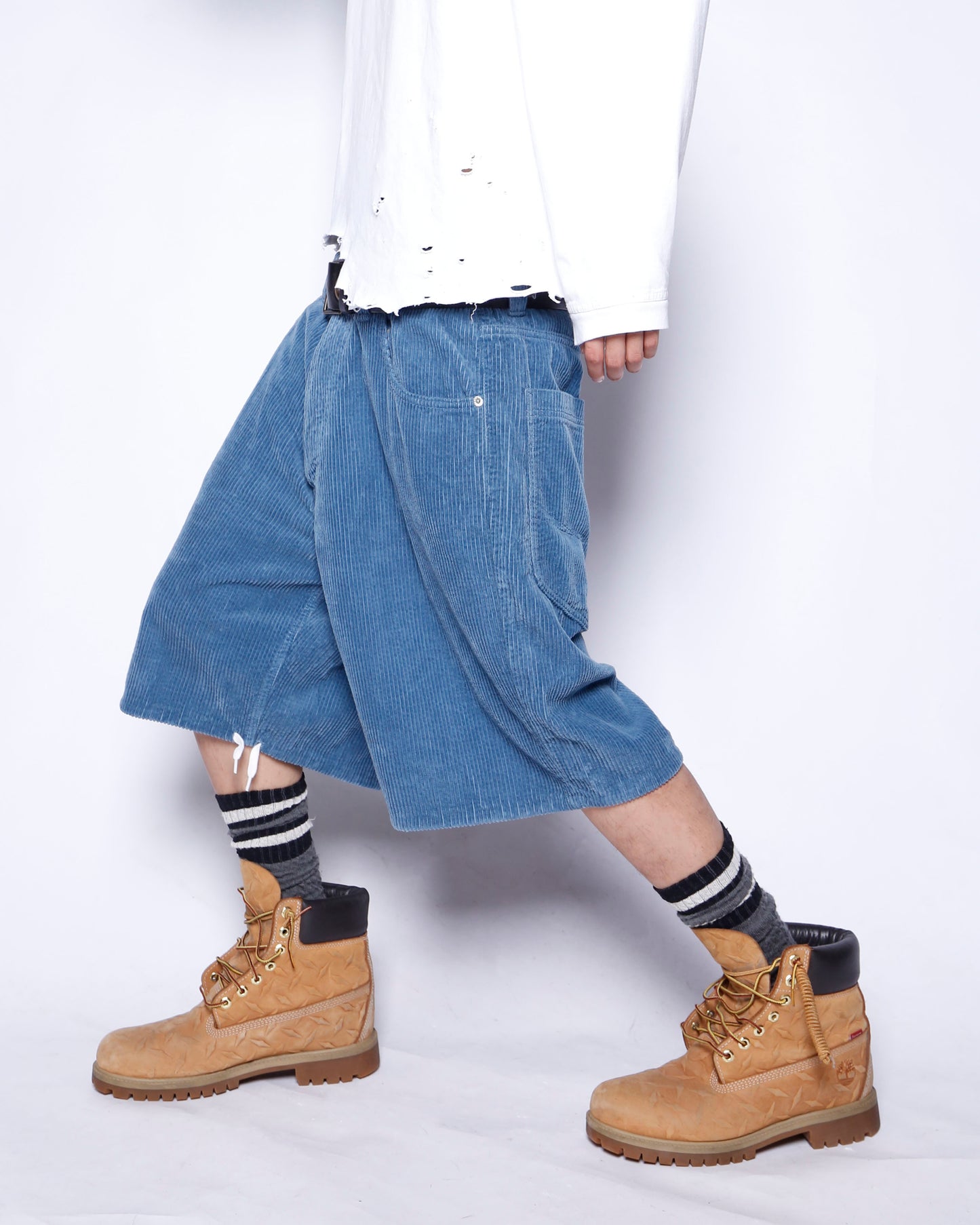 vintage corduroy wide bermuda shorts