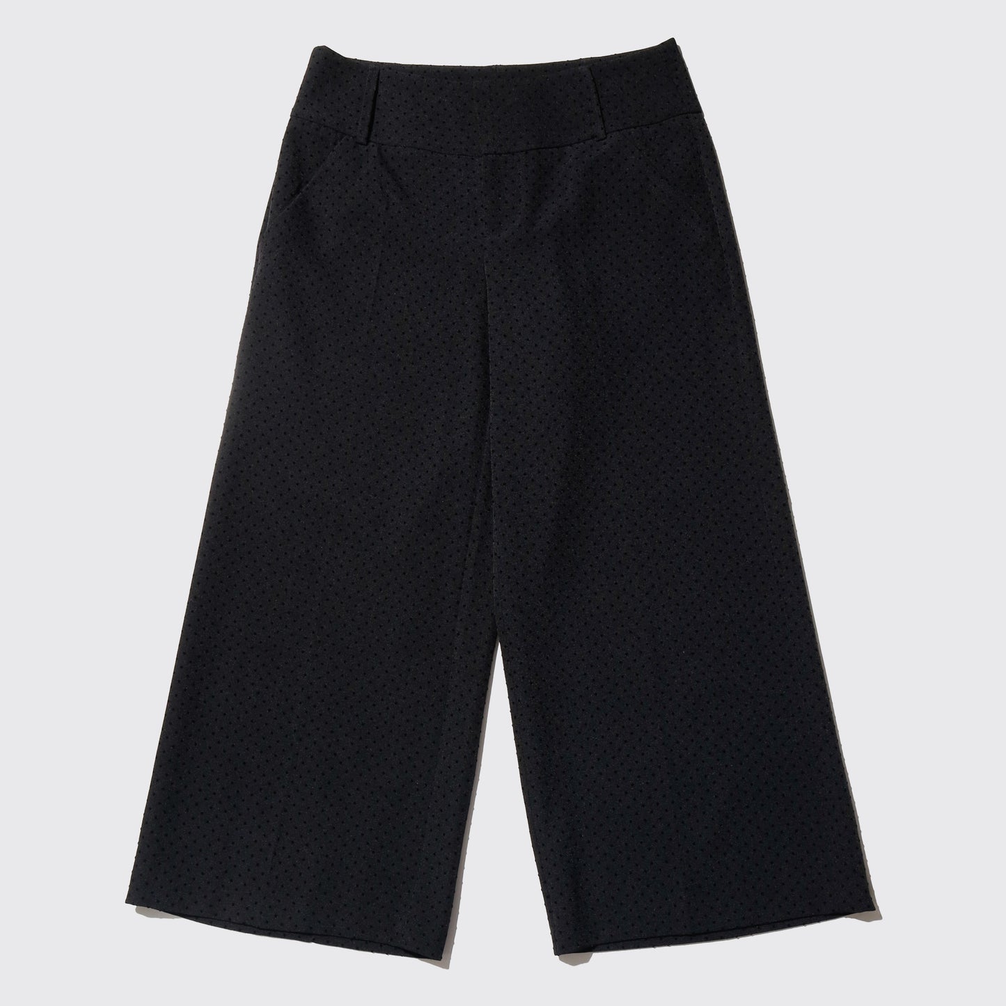 vintage textured dots slacks shorts