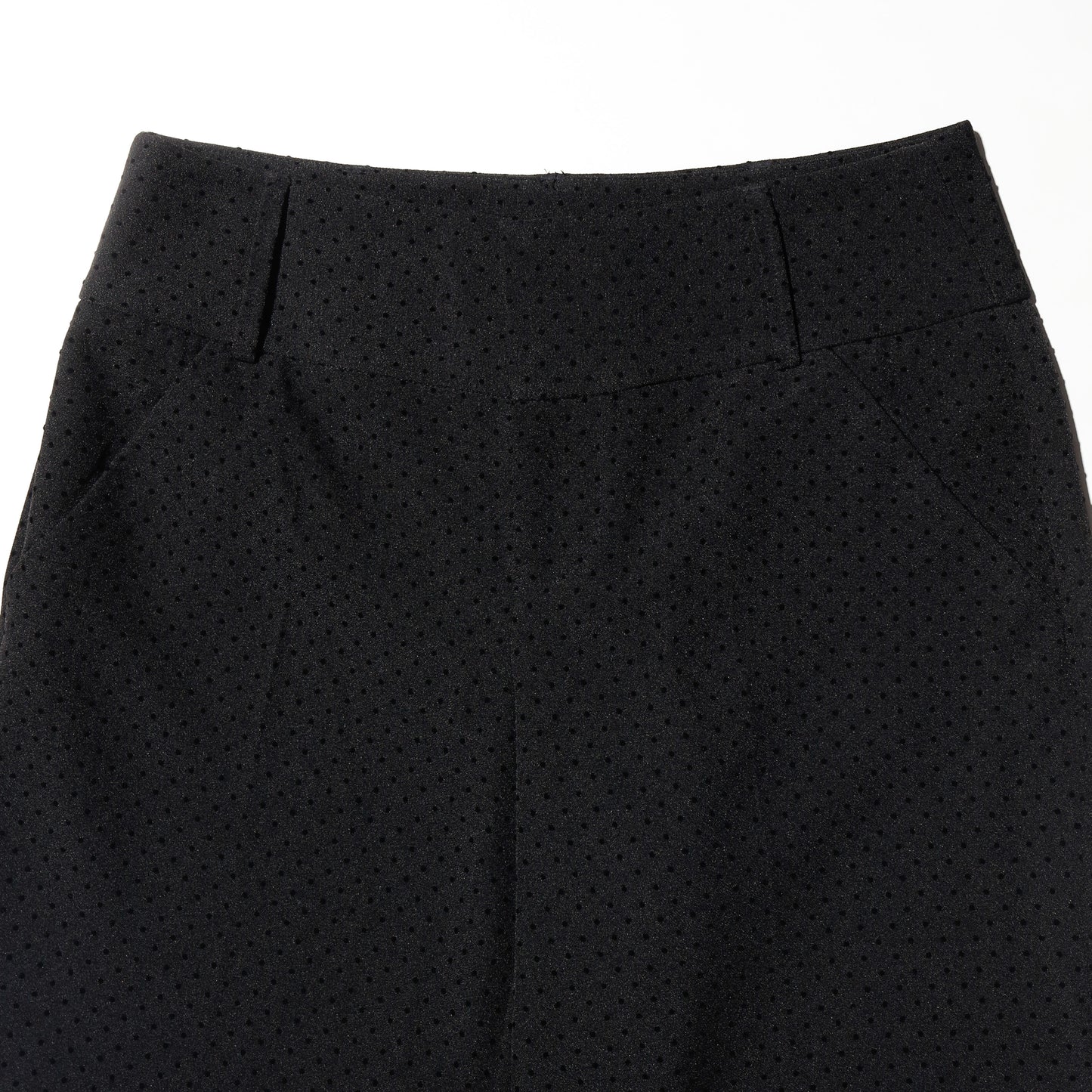 vintage textured dots slacks shorts