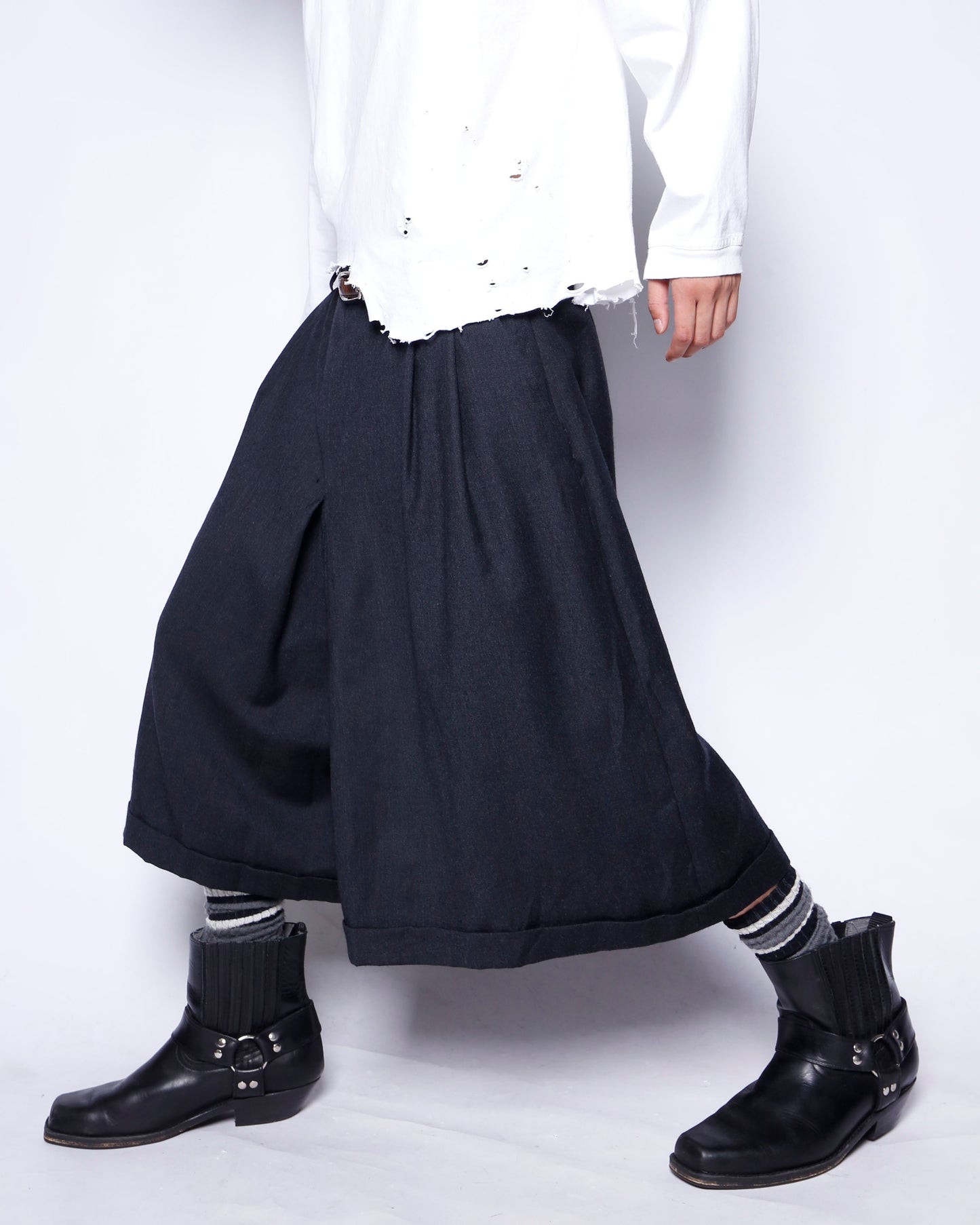 vintage wide bermuda slacks shorts