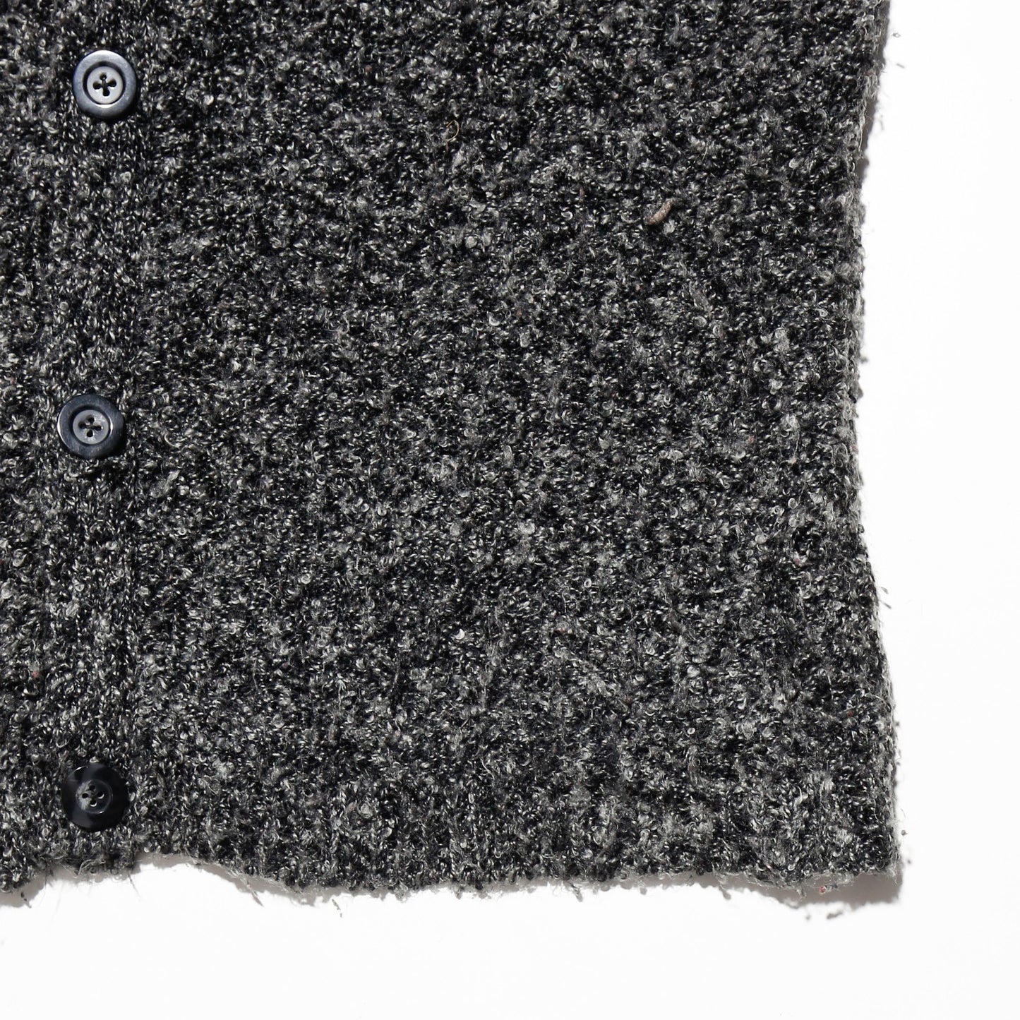 vintage fuzzy collar frost knit jacket