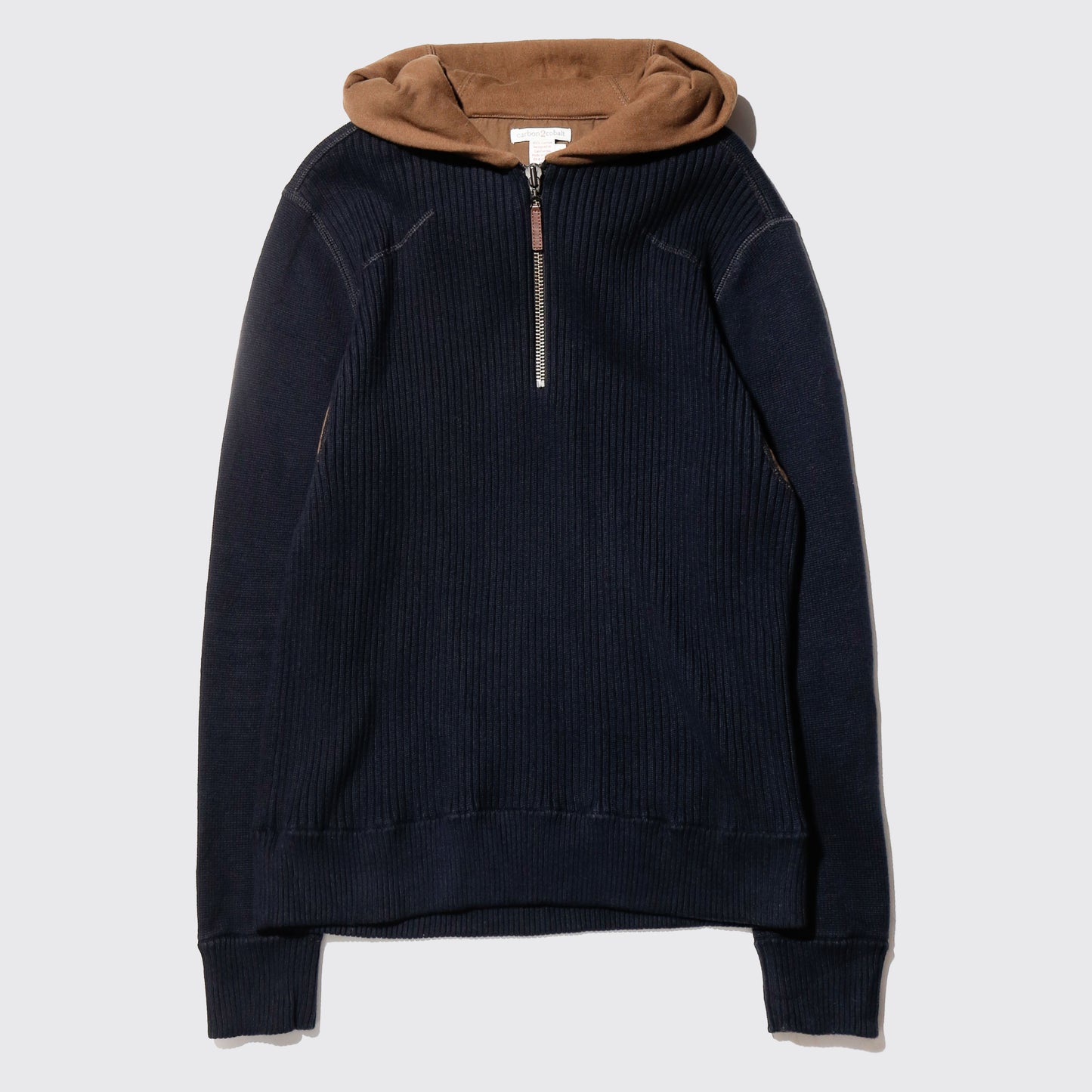 vintage hybrid ribbed hoodie