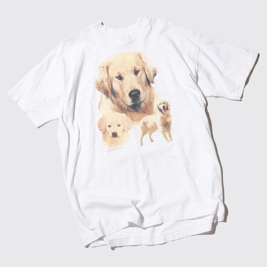 vintage 90's golden retriever t-shirt