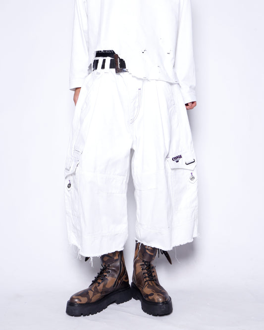 vintage coogi wide leg cargo shorts
