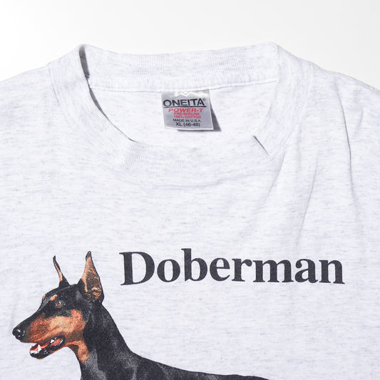 vintage 90's doberman t-shirt