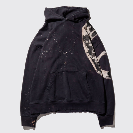 vintage skelton loose hoodie