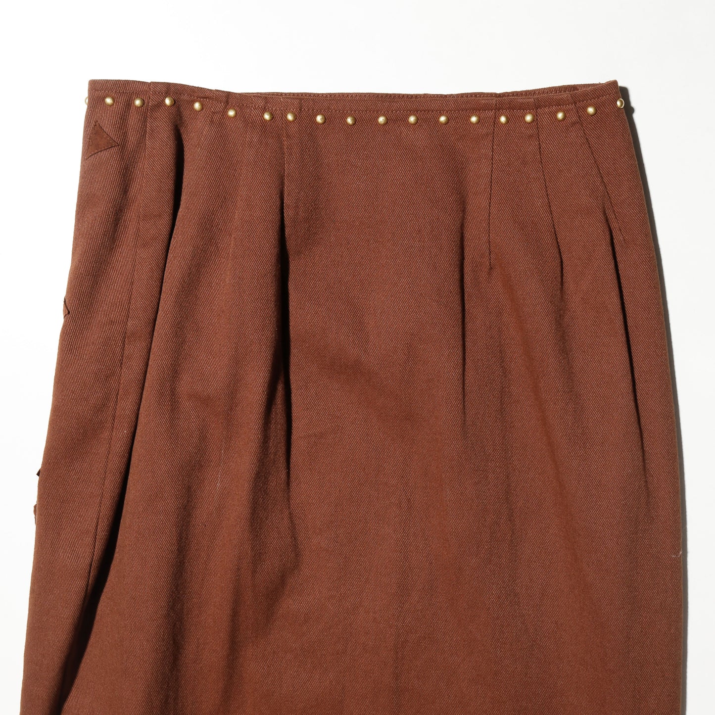vintage studs side wrap skirt