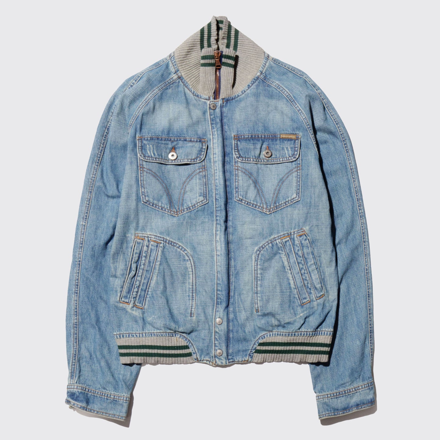 vintage Dolce&Gabban zipped denim jacket