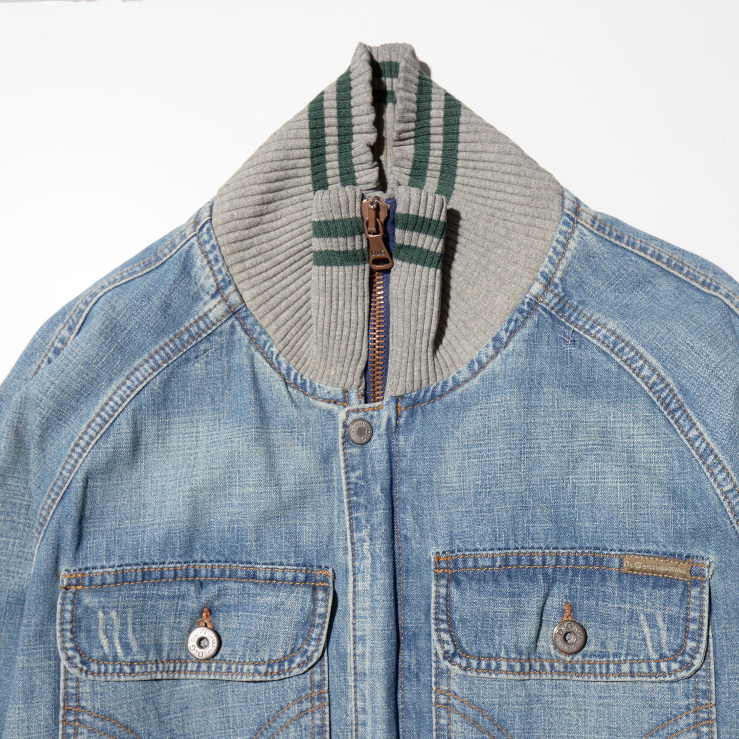 vintage Dolce&Gabban zipped denim jacket