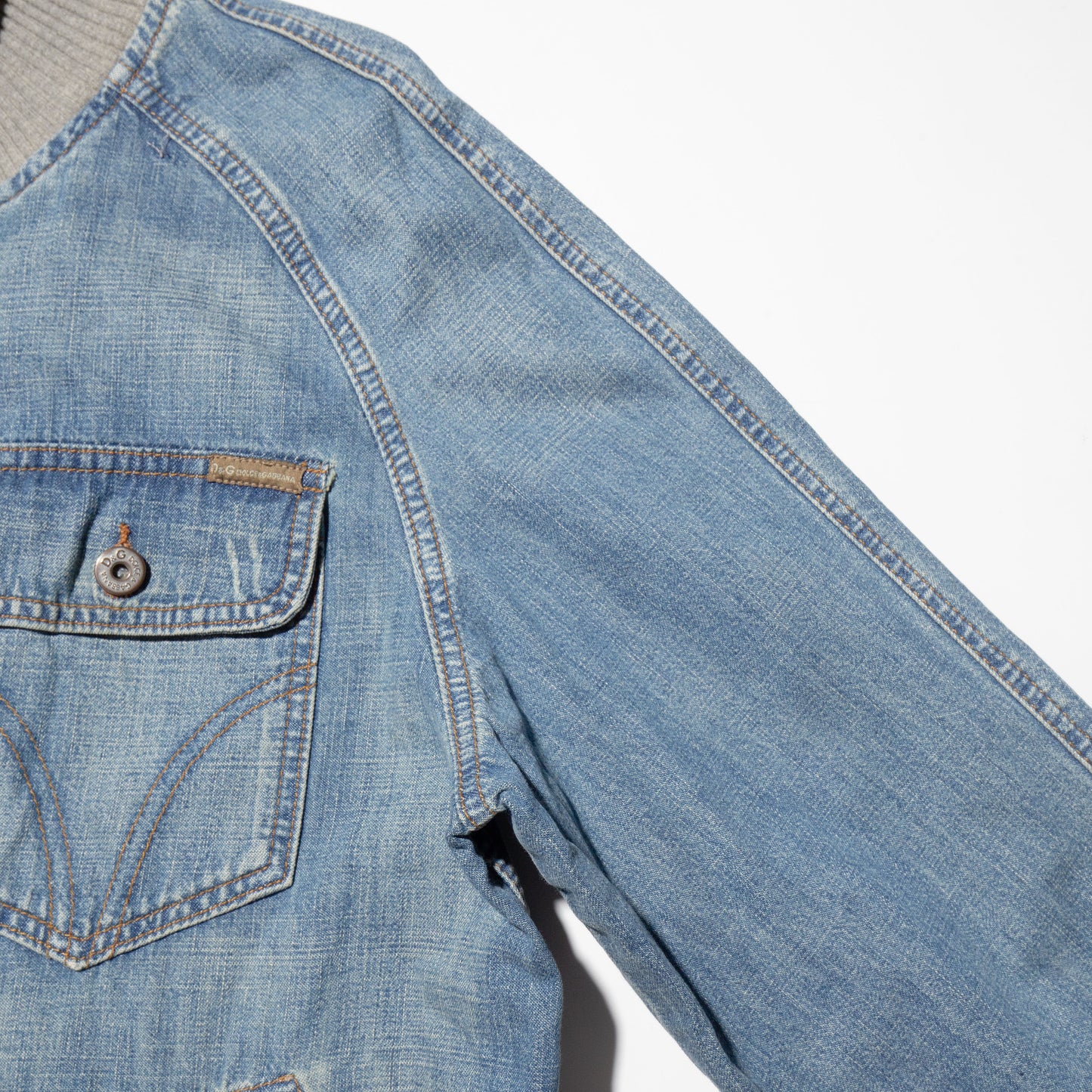 vintage Dolce&Gabban zipped denim jacket