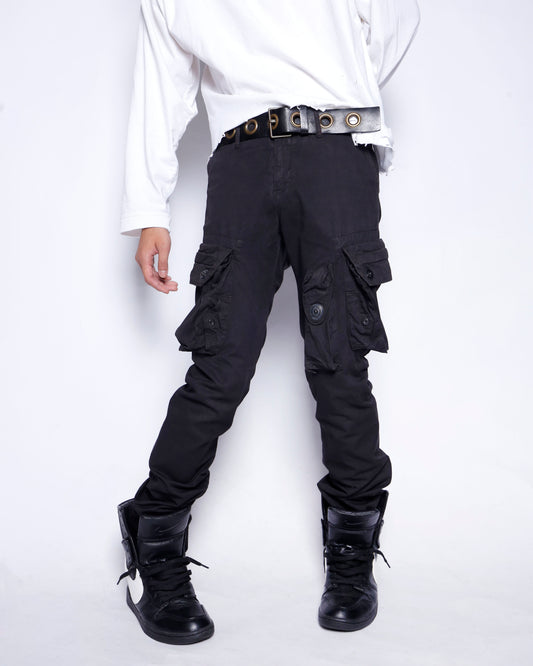 09aw JULIUS "CANON_1 THE POSSESSED" gasmask cargo trousers
