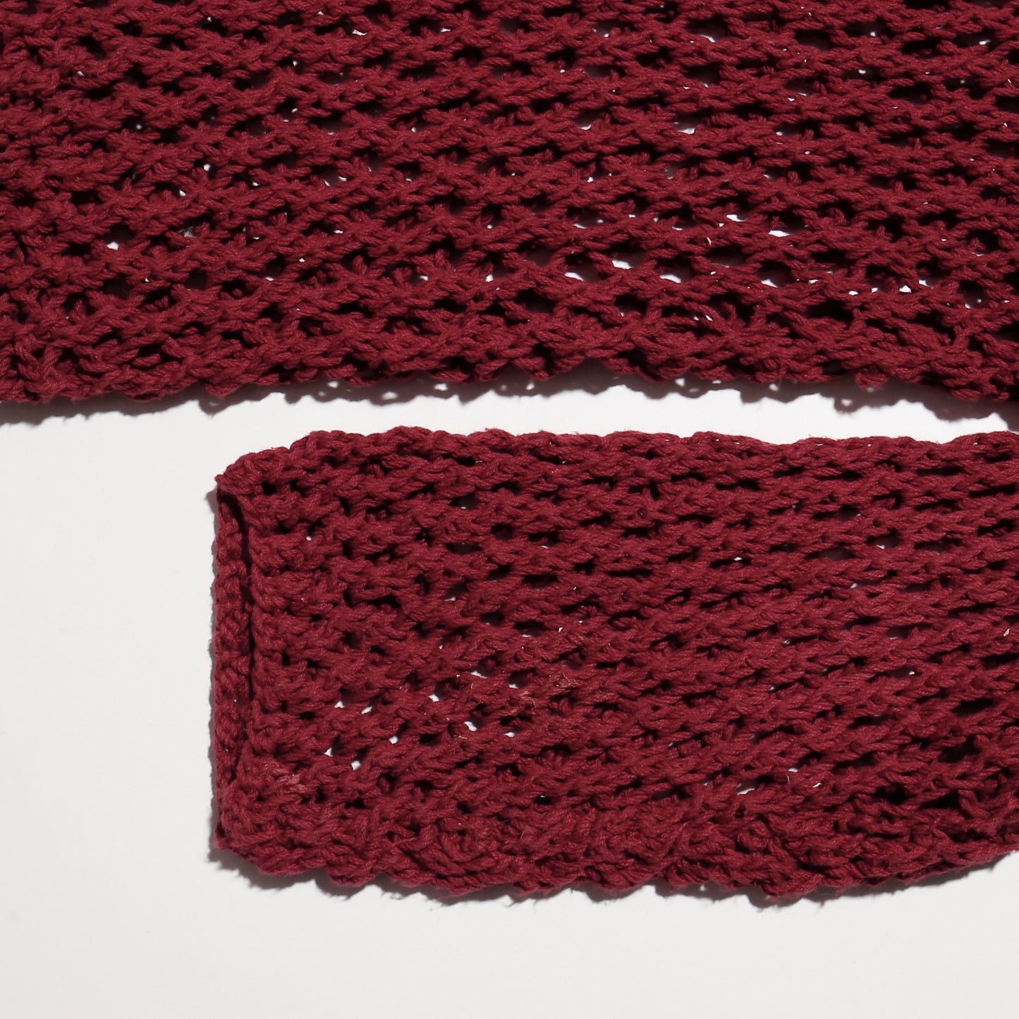 vintage hand knit crochet l/s