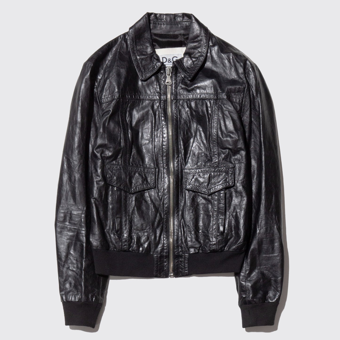 vintage Dolce&Gabba aviator leather jacket