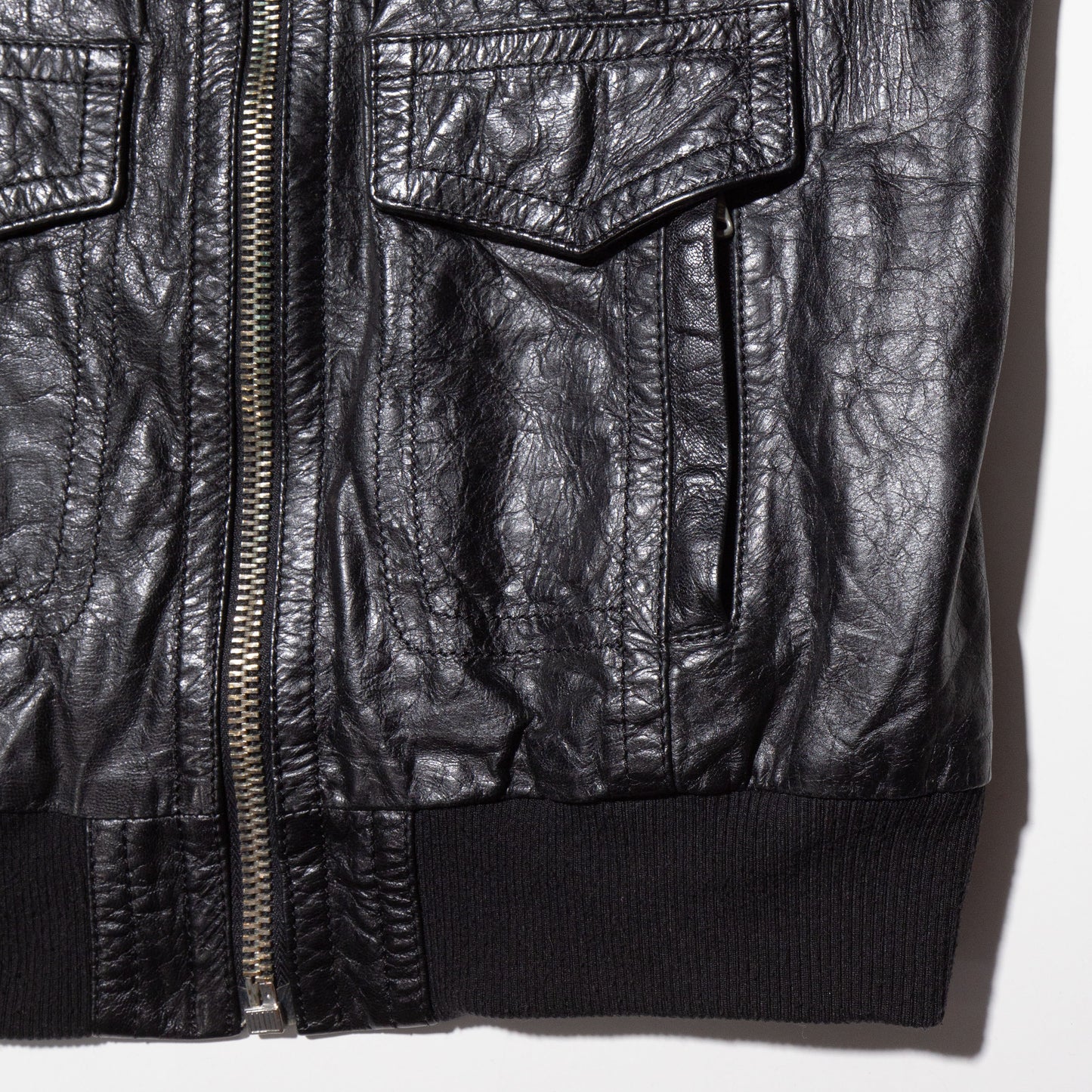 vintage Dolce&Gabba aviator leather jacket