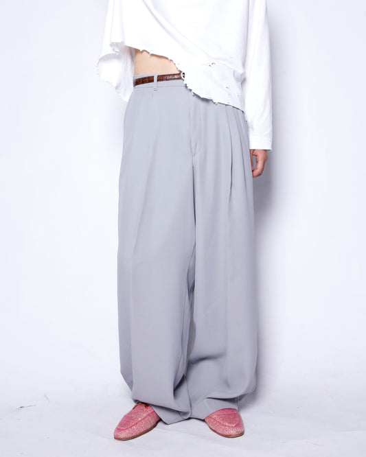 vintage tucked wide slacks