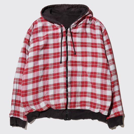 *one-off reversible broken hoodie