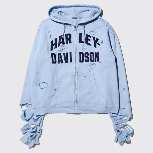 *one-off harley-davidson broken hoodie