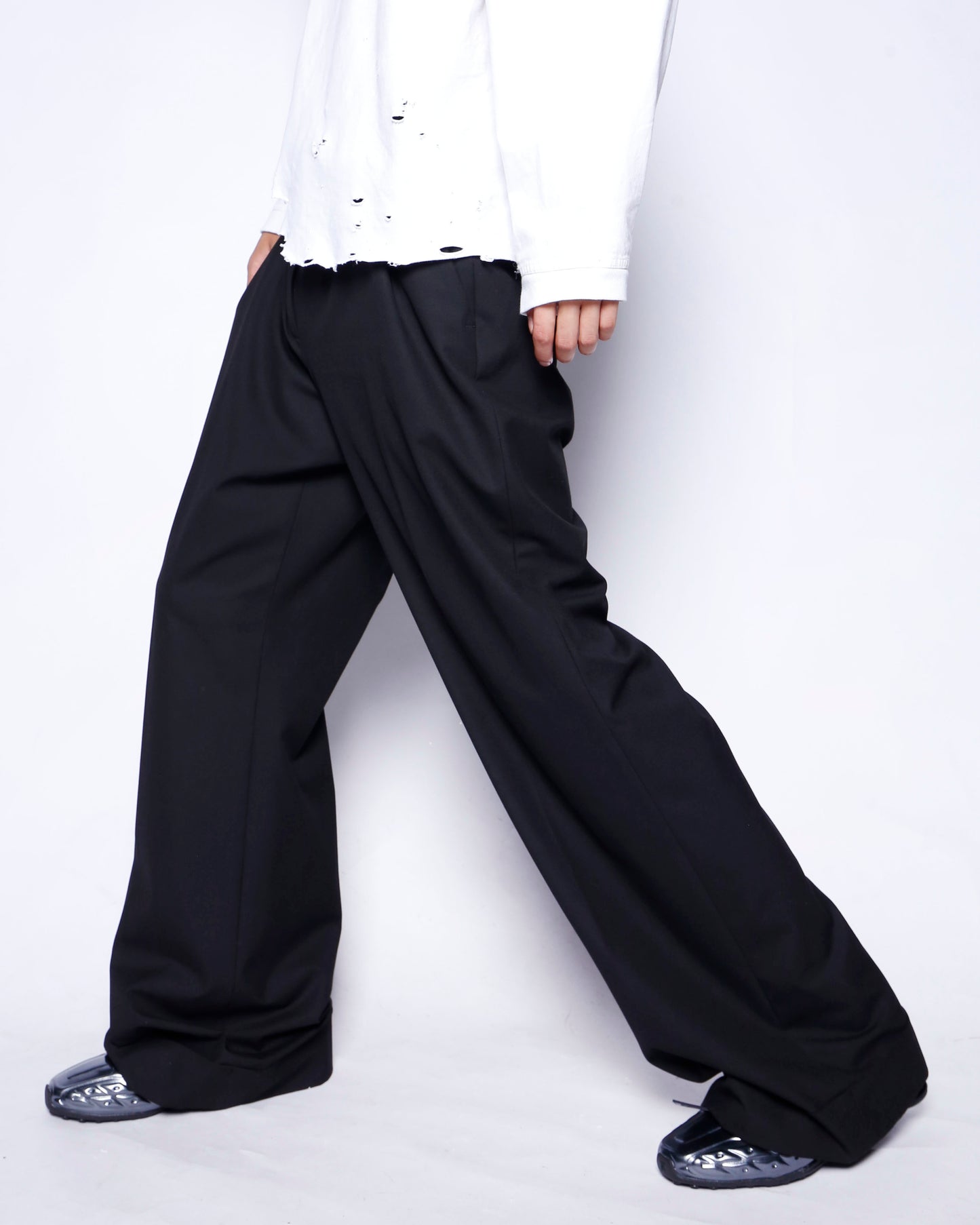 vintage low rise flare slacks