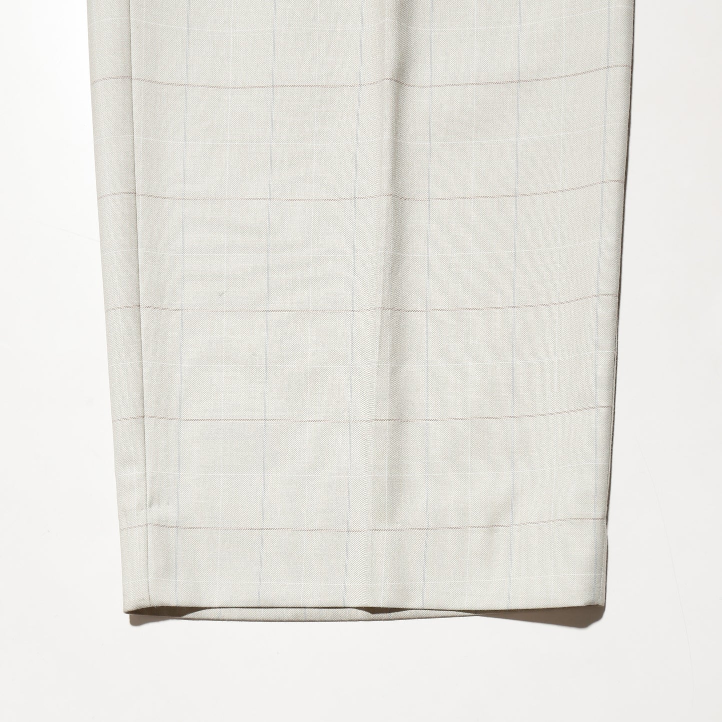 vintage tucked window check wide slacks