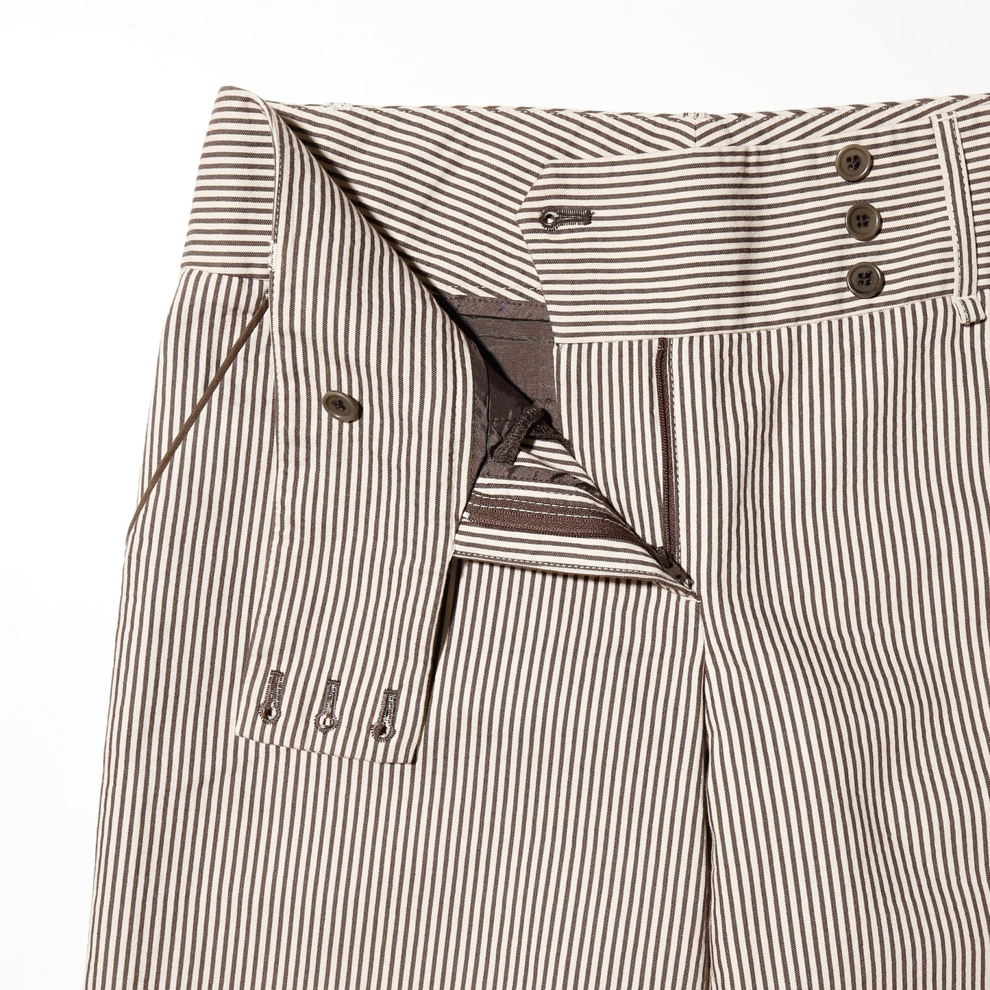 vintage low rise stripe wide slacks