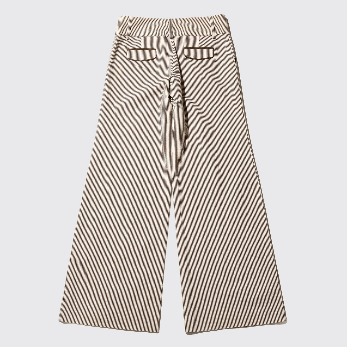 vintage low rise stripe wide slacks