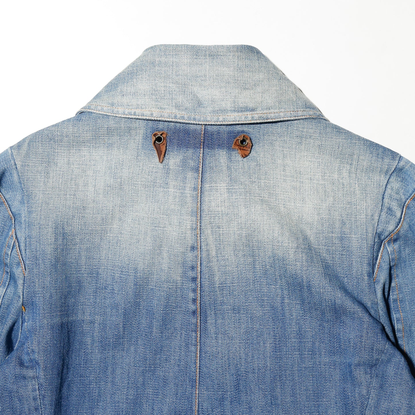 vintage euro cropped slanting denim jacket