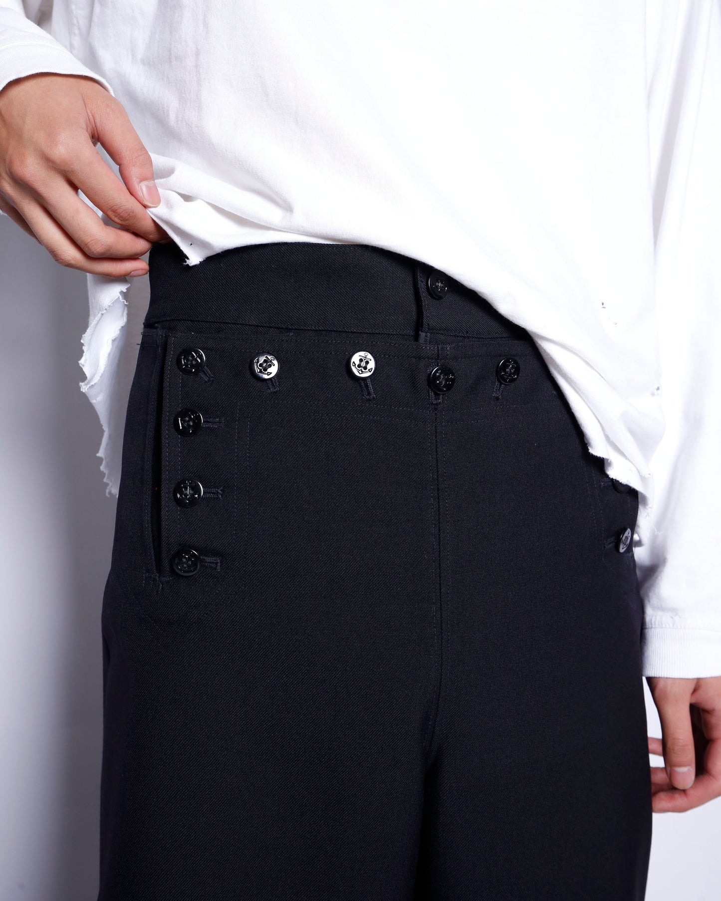 vintage twill sailor trousers