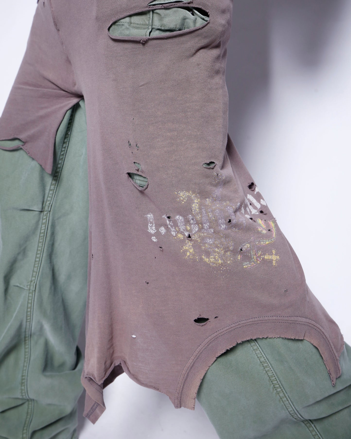*one-off broken layer trousers