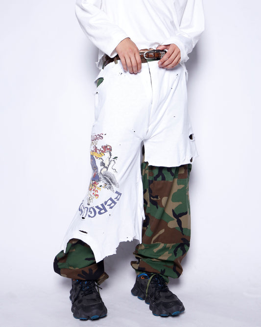 *one-off broken layer trousers