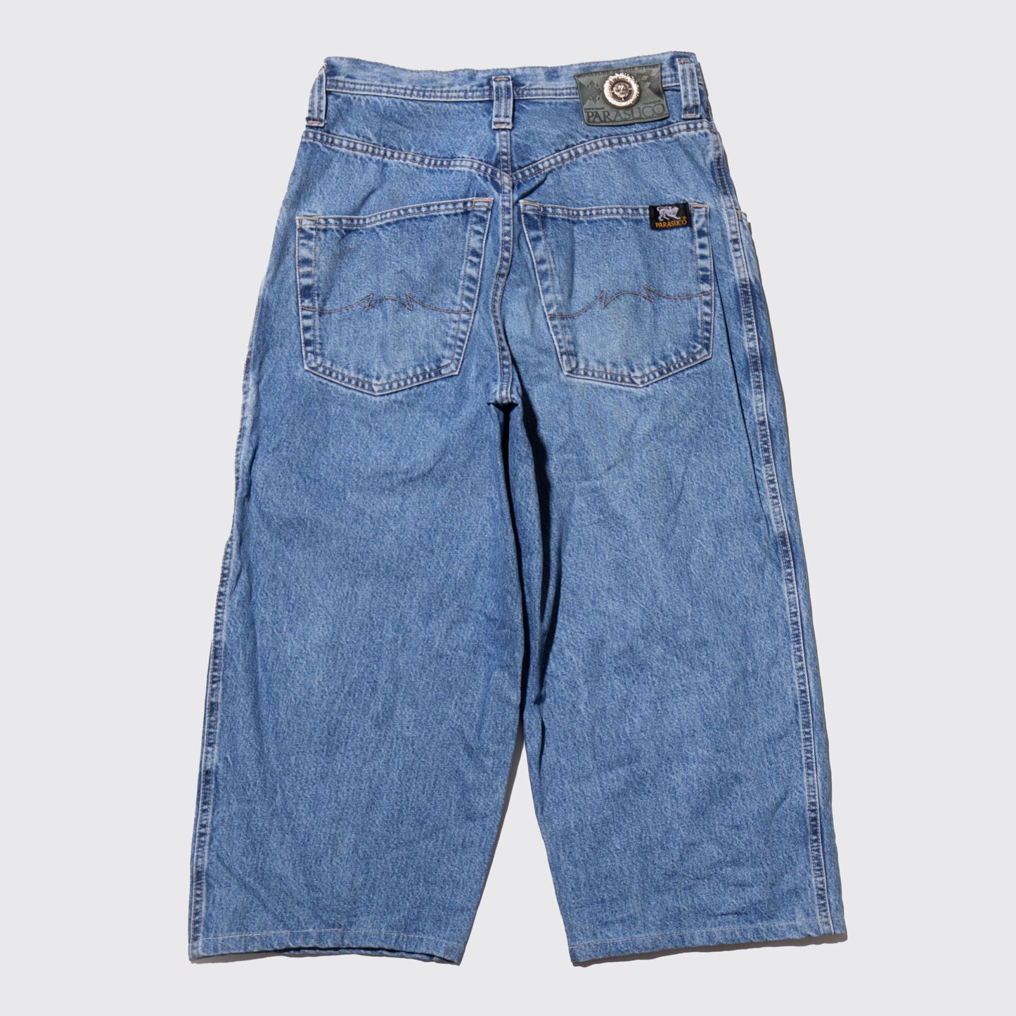 vintage parasuco hook cropped baggy shorts