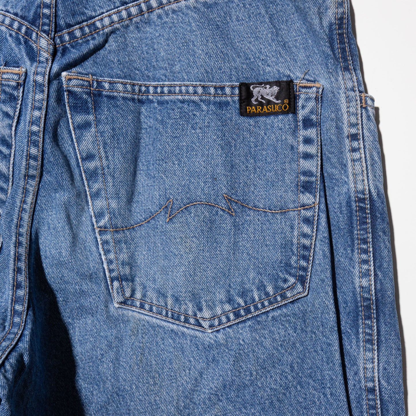 vintage parasuco hook cropped baggy shorts