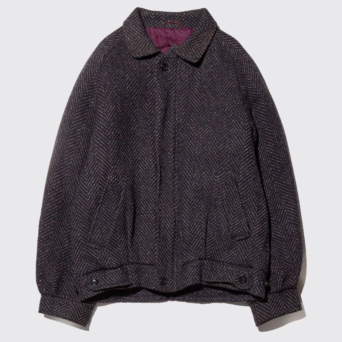 vintage euro herringbone tweed jacket