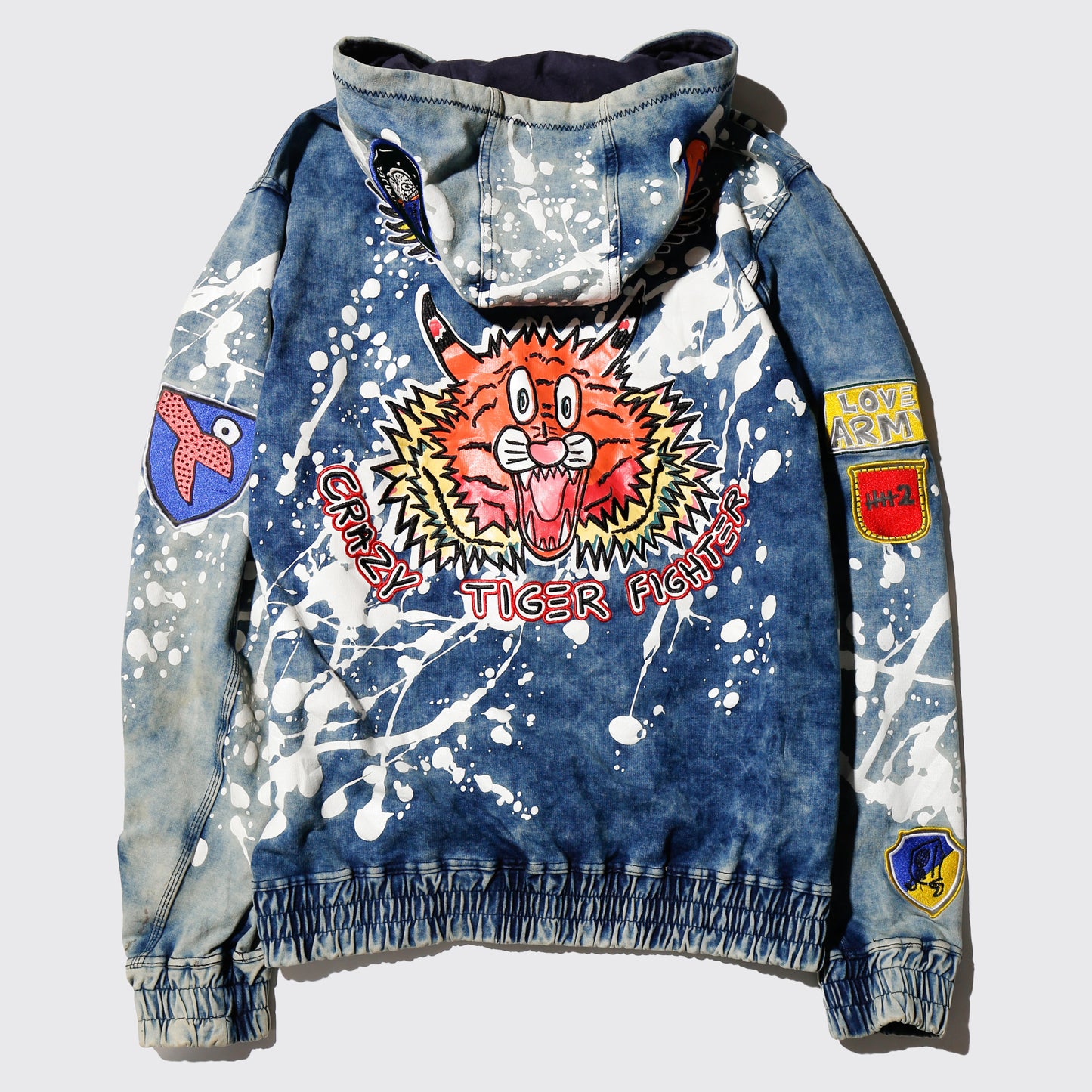 vintage bass by ron bass custom zip hoodie