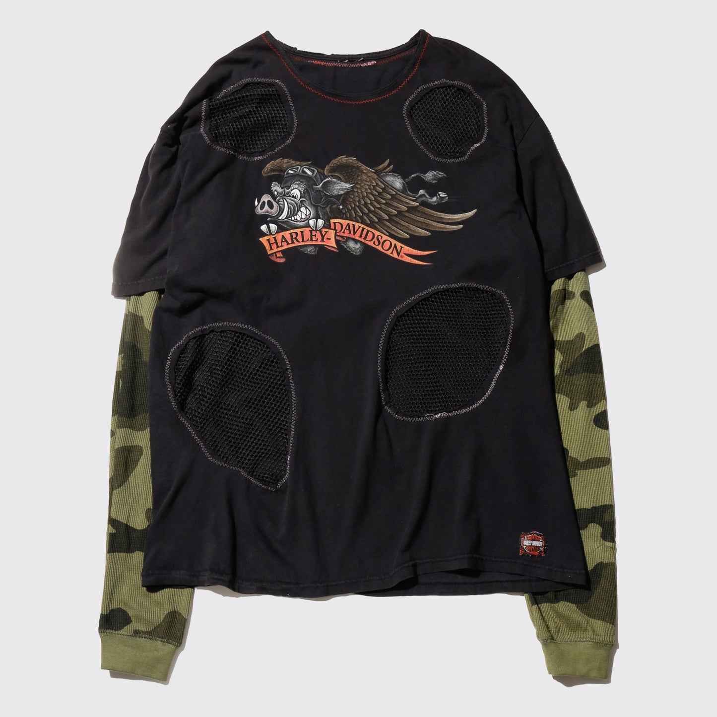 *one-off hybrid hole l/s t-shirt