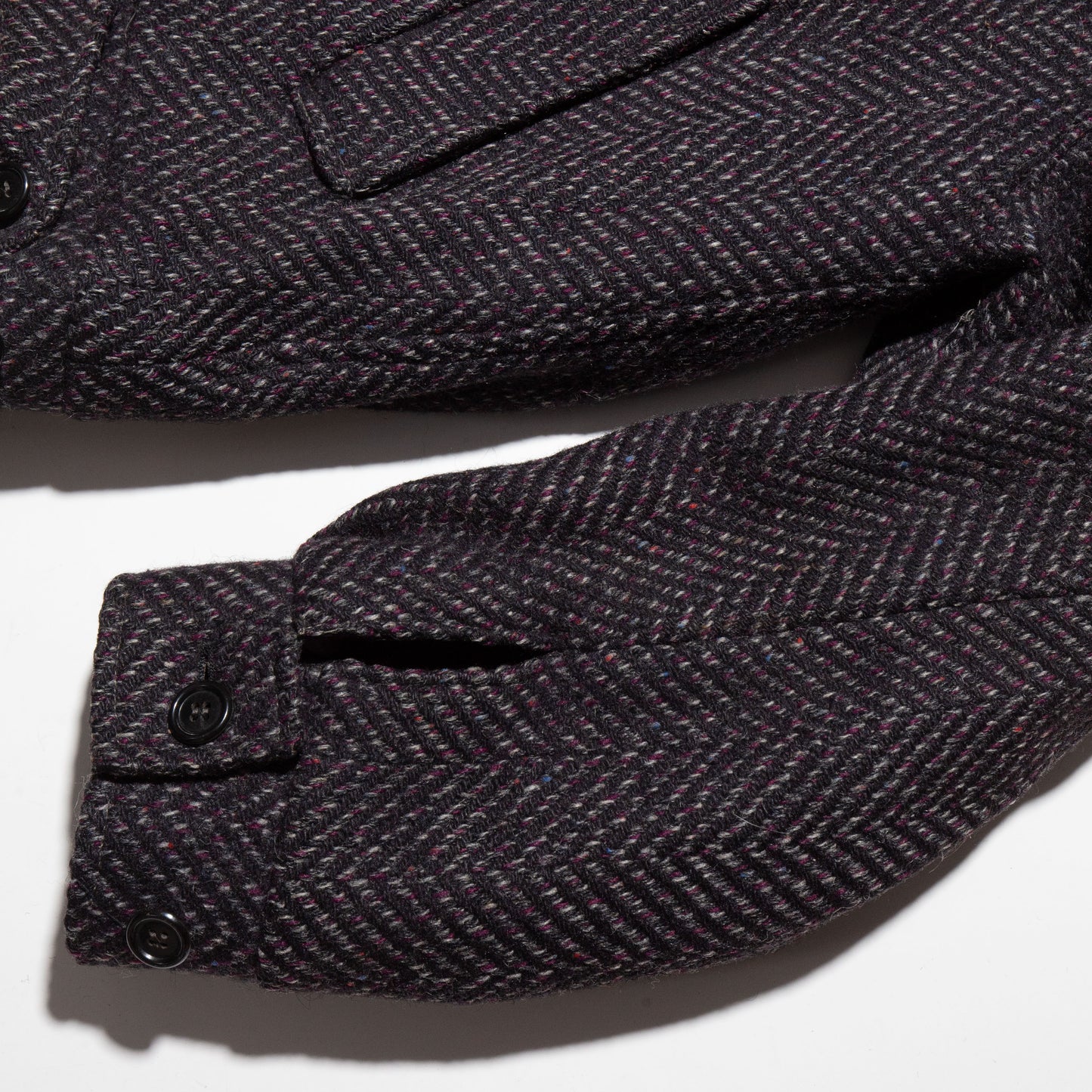 vintage euro herringbone tweed jacket